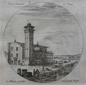 24.5 Sainct Laurens de VenizLe Blond excudit cum priuil Regis.H : 119 L : 119
 Faucheux : 24.5  Baré : N° 972
