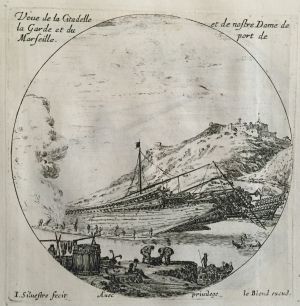 244.6 renvoi vers 25.5 Veue de la Citadelle et de nostre Dame de la Garde et du port de Marseille.
 Faucheux : 244.6  Baré : N° 578