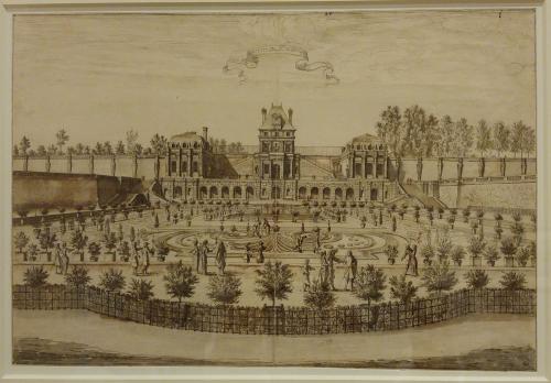 250.8 Veuë de la Grotte de MeudonH : 335 L : 490
 Dessin pour la gravure Faucheux : 250.8  Baré : N° 290Crédit : Louvre Département des Arts graphiques INV 33035 / Photo FdS