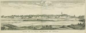 27.8 Profil de la ville de Séville en Espagne.Avec priuilege du Roy.H : 277 L : 696
 Faucheux : 27.8Crédit : gallica.bnf.fr
