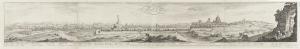 28.1 Roma. L. De Lincler Delineauit ad viuum. Israël Siluestro Jincidit. excudit Parisijs. cum priuil. Regis. AnnoDei. 1642.H : 185 L : 1225
 Faucheux : 28.1  Baré : N° 765