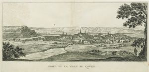 286.1 renvoi vers 27.15 Profil de la ville de RovenCum priuilegio RegisH : 275 L : 565
 Faucheux : 286.1  Baré : N° 643