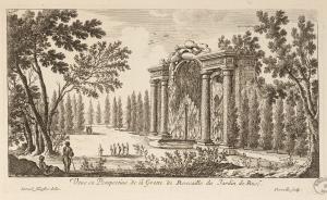 Veue en Perspective de la Grotte de Roccaille du Jardin de Ruel.