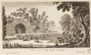 Veuë de la vielle Grotte de Ruel.