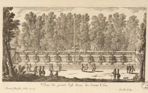 Veuë du grand Jest d'eau de Saint Clou.