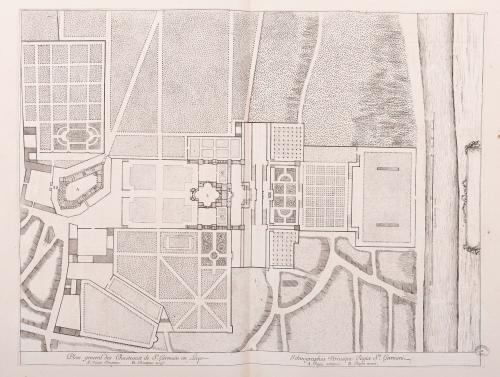 292.1 Plan du Chasteau de St Germain en Laye. Eschelle de 200 thoise.H : 500 L : 380
 Faucheux : 292.1 Etat N° : 2  Baré : N° 350Crédit : Bibliothèque municipale deNancy