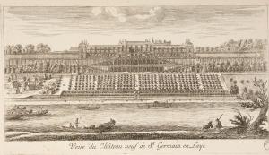 292.11 Veüe du Château neuf de St Germain en Laye.Israël Silvestre sculp. Damnant exc. cum priuil Regis.H : 146 L : 340
 Faucheux : 292.11  Baré : N° 359