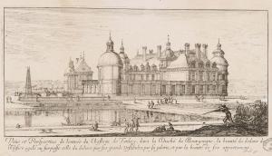 303.1 Veüe et Perspective de lentrée du Chastaau de Tanlay, dans la Duché de Bourgongne.Bibliothèques de Nancy, P-FG-AL-00038H : 130 L : 259
 Faucheux : 303.1  Baré : N° 660Crédit : Bibliothèques de Nancy, P-FG-AL-00038