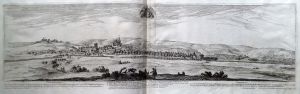 306.1 La Ville et Comté de Tonnerre.Dessigné par I. Silvestre, et gravé par N. Perelle. Avec priuilege du Roy. A Paris chez Pierre Mariette, rue S. lacques à l'Esperance.H : 202 L : 700 - en deux feuille égales.
 Faucheux : 306.1  Baré : N° 677Crédit : Thierry ALGRIN