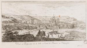 306.2 Veuë et Perspective de la Ville et Comté de Tonnerre en Champagne.Bibliothèques de Nancy, P-FG-AL-00038H : 127 L : 228
 Faucheux : 306.2  Baré : N° 678Crédit : Bibliothèques de Nancy, P-FG-AL-00038