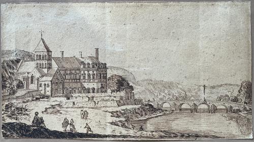 306.3&nbsp;Veuë de l'Eglise des Minimes de Tonnerre.H : 110 L : 200
 Dessin pour la gravure Faucheux : 306.3  Baré : N° 679Crédit : Aimable envoi de Titus DRAGAN depuis l'Autriche.