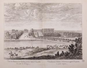317.16 Veüe du Chasteau, des Jardins, et de la Ville de Versailles, du costé de l'Estang.Bibliothèques de Nancy, M-TS-AL-00002H : 389 L : 500
 Faucheux : 317.16  Baré : N° 383Crédit : Bibliothèques de Nancy, M-TS-AL-00002