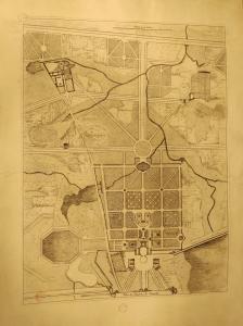 317.2 Plan du Chasteau de Versaille.H : 498 L : 375
 Faucheux : 317.2  Baré : N° 369Crédit : © Bibliothèque Municipale de Versailles - Cartes et plans Versailles G 4.Aimable envoi de Célia Vernois.