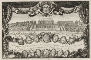 318.1 Les plaisirs de l'Isle enchantée, ou les festes, et divertisments du Roy, à Versailles.Israël Silvestre del, et scul. parisiis. et excud. cum priuilegio Regis.H : 282 L : 425
 Faucheux : 318.1  Baré : N° 395Crédit : gallica.bnf.fr