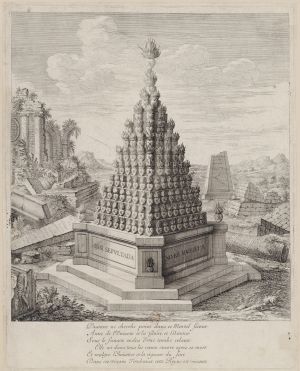 357.1 Pièce allégorique sur la mort d'Anne d'AutricheI. Silvestre f.H : 345 L : 277
 Faucheux : 357.1  Baré : N° 1003