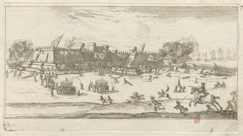 363.3 Assaut d'une forteresse.H : 92 L : 180
 Faucheux : 363.3  Baré : N° 1007Crédit : Bibliothèque de l'Institut national d'histoire de l'art, collections Jacques Doucet, 4 EST 115  - Crédit photo : INHAImage sous licence ETALAB