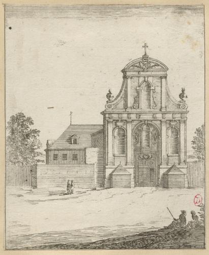 375.719 Notre Dame de Bon Secours (prés Condé).H : 135 L : 111
 Hors Faucheux  Baré : N° 719Crédit : Bibliothèque de l'Institut national d'histoire de l'art, collections Jacques Doucet, 4 EST 115  - Crédit photo : INHAImage sous licence ETALAB