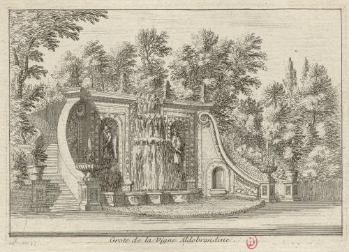 375.782 Grotte de la Vigne Aldobrandine.H : 102 L : 146
 Hors Faucheux  Baré : N° 782Crédit : Bibliothèque de l'Institut national d'histoire de l'art, collections Jacques Doucet, 4 EST 115  - Crédit photo : INHAImage sous licence ETALAB