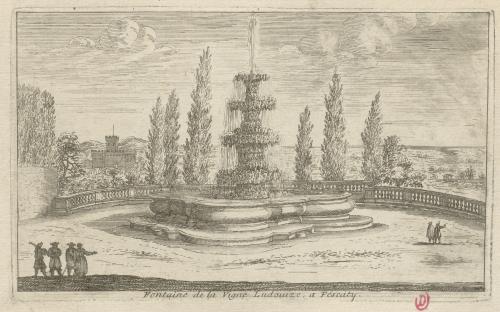 375.785 Fontaine de la Vigne Ludovize, a Fescaty.
 Hors Faucheux  Baré : N° 785Crédit : Bibliothèque de l'Institut national d'histoire de l'art, collections Jacques Doucet, 4 EST 115  - Crédit photo : INHAImage sous licence ETALAB