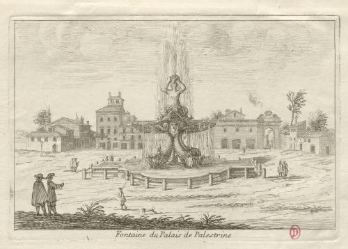 375.788 Fontaine du Palais de Palestrine.
 Hors Faucheux  Baré : N° 788Crédit : Bibliothèque de l'Institut national d'histoire de l'art, collections Jacques Doucet, 4 EST 115  - Crédit photo : INHAImage sous licence ETALAB
