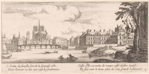 Veuë de l'isle de nostre Dame.