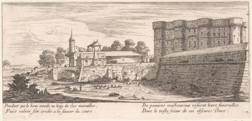 Veuë de la Bastille de Paris (Et de l'ancienne porte St Antoine).