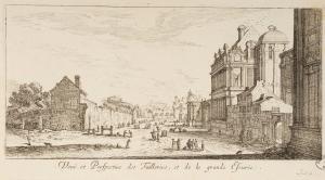 Veuë et Perspective des Tuilleries, et de la grande Escurie