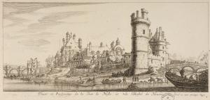 159.2 renvoi vers 50.4 Veües et Perspective de la Tour de Nesle et de l'Hostel de Nevers.
 Faucheux : 159.2  Baré : N° 49