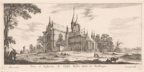 Veües et Perspective de l'Eglise Nostre Dame de Boullongne