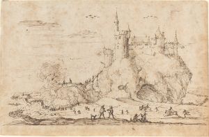 500.1 Siège d'un châteauH : 127 L : 192
 Dessin (Hors Faucheux)Crédit : National Gallery of Art -  - 2004.140.27