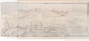 500.16 Château de Meudon, vu du côté des jardinsH : 225 L : 570
 Dessin (Hors Faucheux)Crédit : Gallica