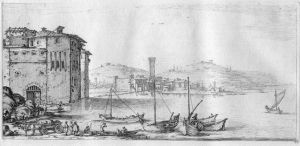 Vue d'un port de mer
