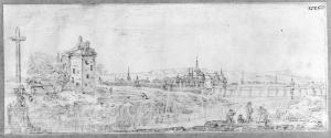 500.46 Porte Saint Jean de NancyH : 104 L : 262
 Dessin (Hors Faucheux)Crédit : Nationalmuseum Suède INV NMH 2334/1863