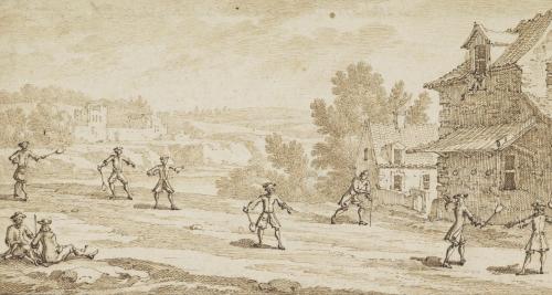 500.74 Joueurs de Paume 
 Dessin (Hors Faucheux)Crédit : National Galleries of Scotland - D 3228