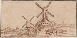 500.9 Moulins de l'hôpitalH : 85 L : 175
 Dessin (Hors Faucheux)Crédit : Bibliothèque nationale de France, département Estampes et photographie, RESERVE FOL-VE-53 (F) 