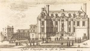 L'hostel d'Angoulesme du costé du Jardin.