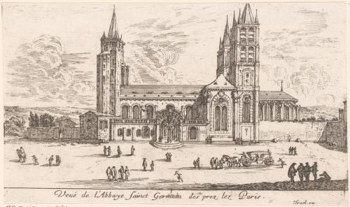 Veuë de l'Abbaye sainct Germain des prez lez Paris.