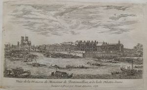 Veüe de la Maison de Monsieur de Bretonuillier, et de lisle Nostre-dame.