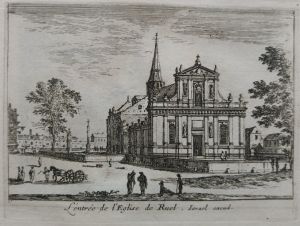 287.15 renvoi vers 55.11 L'entrée de l'Eglise de Ruel.
 Faucheux : 287.15  Baré : N° 326