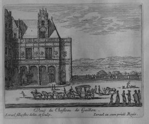500.28 renvoi vers 56.13 Veuë du Chasteau de Gaillon.Israel Silvestre delin. et Sculp. - Israel ex.cum privil. Regis
 Hors Faucheux