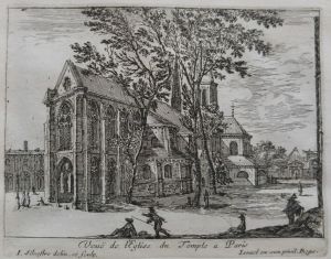 Veuë de l'Eglise du Temple de Paris