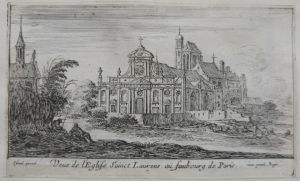 Veue de l'Eglise Sainct Laurens au faubourg de Paris.