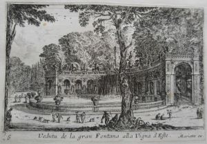 Veduta de la gran Fontana alla Vigna d Este (A Tivoli).