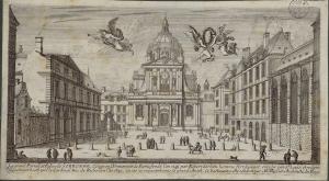 61.1 Le grand Portail et Eglise de Sorbonne.H : 139 L : 257
 Faucheux : 61.1  Baré : N° 91