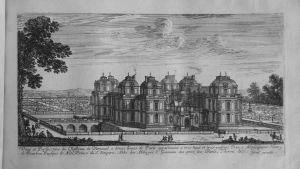 62.9 Veuë et Perspective du Chasteau de Verneuil a douze lieues de Paris.Israël excudit.H : 135 L : 253
 Faucheux : 62.9  Baré : N° 710Crédit : Thierry ALGRIN