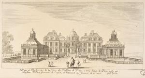 Veuë et Perspective de la Face du Chasteau de Rincy a trois lieues de Paris.