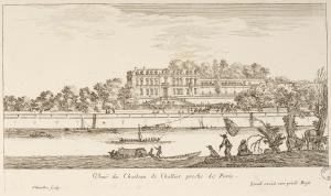 Veuë du Chasteau de Challiot proche de Paris.