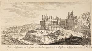 Veuë et Perspective du Chasteau de Meudon, appartenant Messieurs de Guise a deux lieues de Paris.