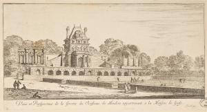 Veüe et Perspective de la Grotte du Chasteau de Meudon appartenant a la Maison de Guise.