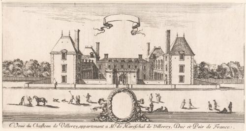 375.713 renvoi vers 64.14 Veuë du Chasteau de Villeroy, appartenant à Mr le Mareschal de Villeroy, Duc et Pair de France,
 Hors Faucheux  Baré : N° 713